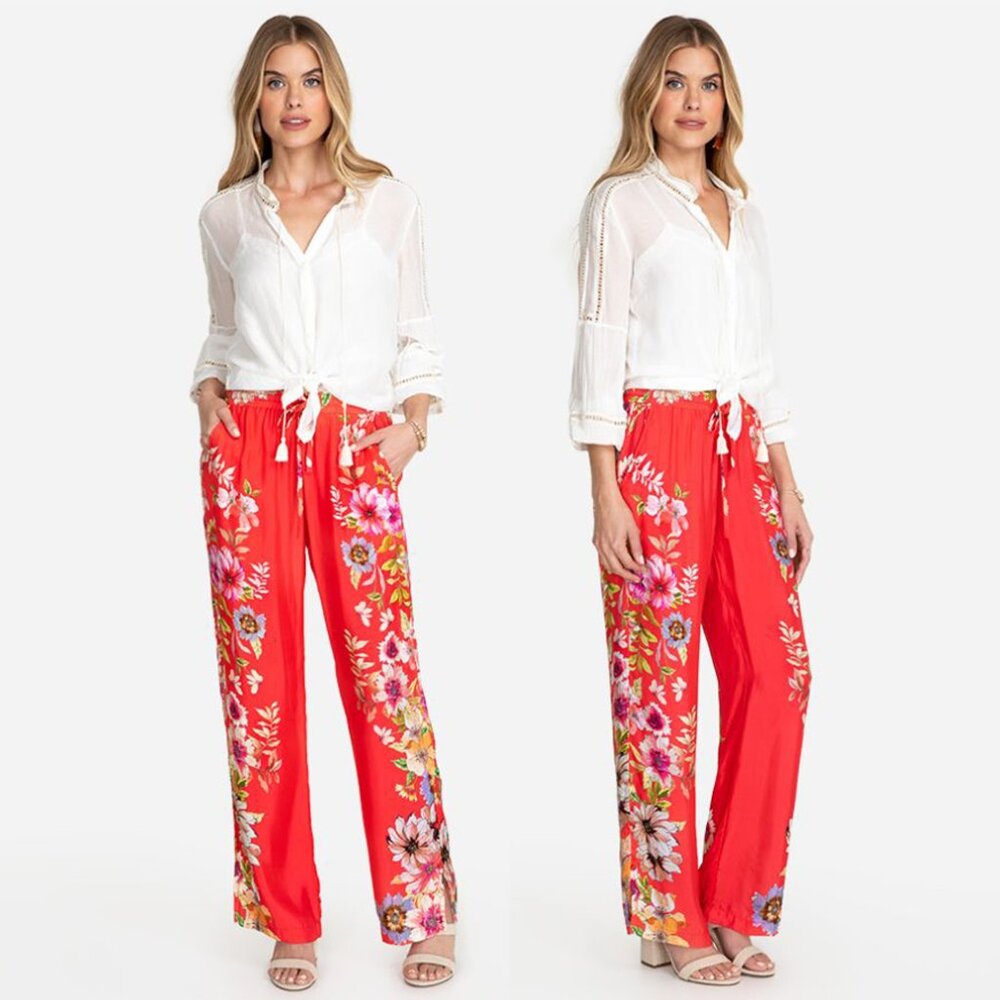 NWT - JOHNNY WAS Auriela Floral Pants
